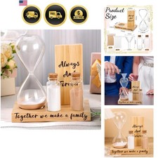 Unity Sand Wedding Ceremony Set Sand Ceremony Kit with Hourglass and Wooden Base