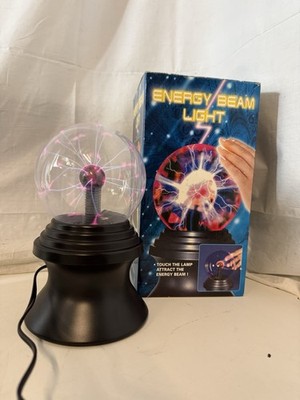 Vintage Energy Beam Light Plasma Globe Sphere Lightning Lamp with Box Works 