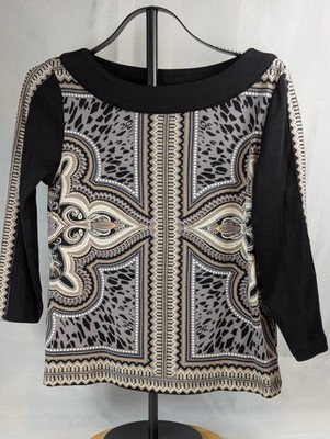 Rafaella Studio Animal Print Border Top Medium 26.6.21-46