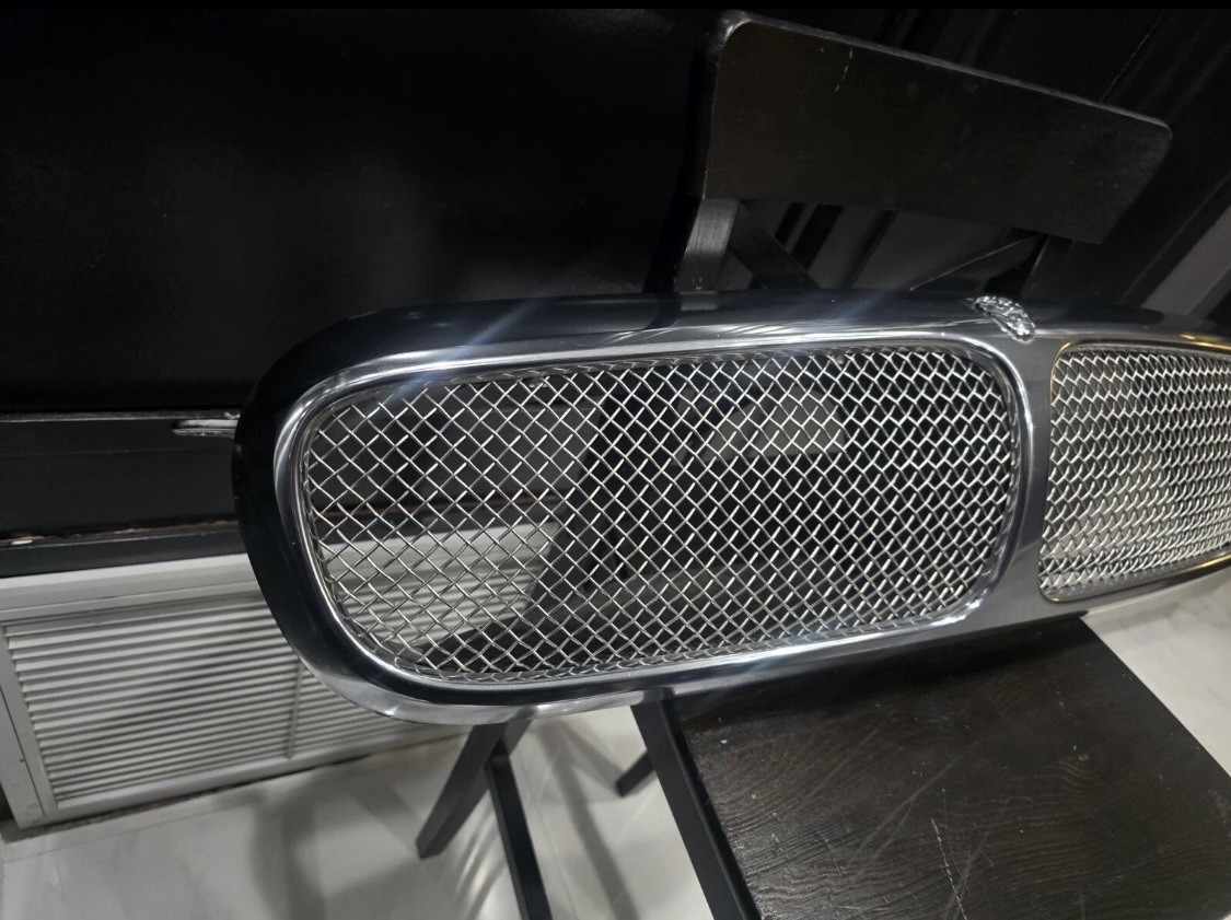 OEM 05 06 07 Jaguar XJR XJ8 XJ12 Vanden Plas Front Chrome Mesh Grill Grille  