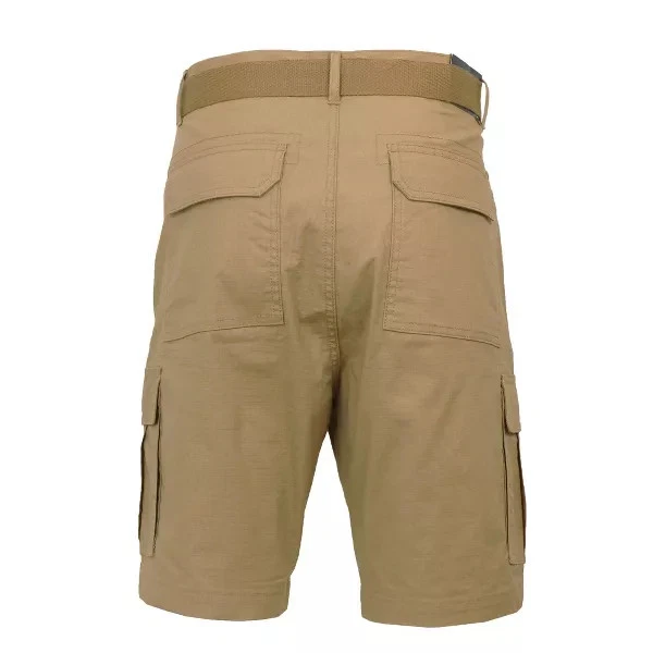 GALAXY BY HARVIC HOMBRE RIPSTOP CARGO SHORTS CON CINTURÓN - TALLA: HOMBRE 36 - CAQUI Foto 4 de 4
