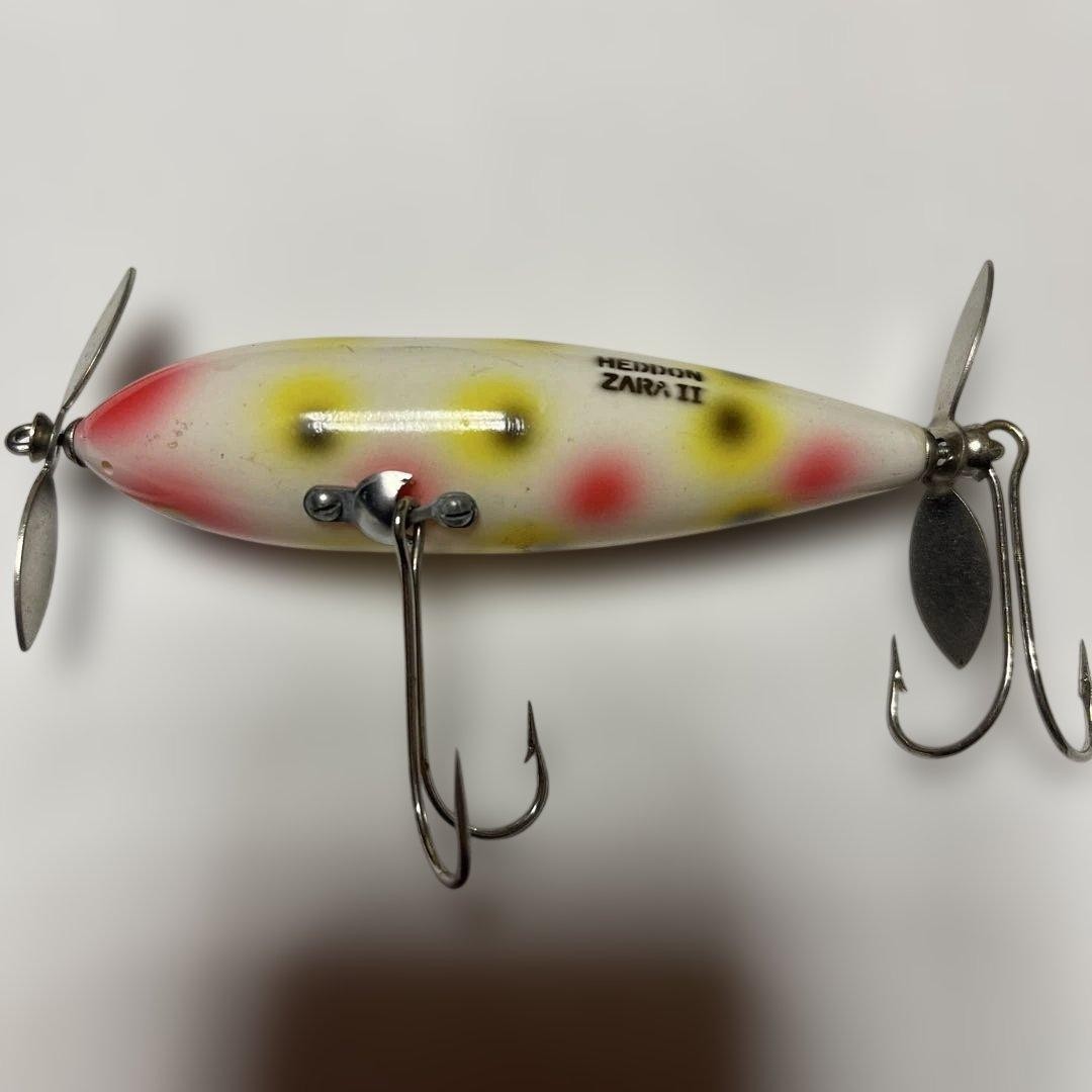 Heddon Wounded Spook Zara II Body Pradoco Used Paint & Needle Damage thumbnail 2