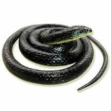 52 Inch Fake Realistic Snake for Kids Adults Black