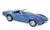 Norev 189035 Chevrolet Corvette Cabrio 1969 Blau Metallic 1:18 Modellauto