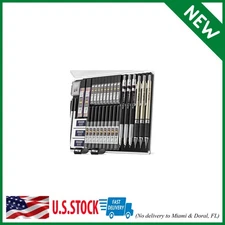 35PCS Art Mechanical Pencils Set,3PCS Metal Drafting Pencil,3 PCS 2Mm Lead Holde