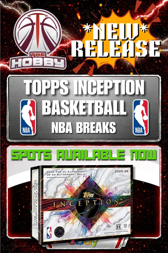 *NEW RELEASE* TOPPS INCEPTION BASKETBALL BREAKS. Buy Spots Now!
