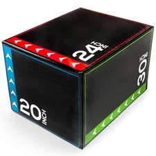 BalanceFrom Fitness 16 Pound Versatile 3 in 1 Plyometric Jumping Exercise Box