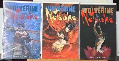 Wolverine Netsuke #1, 3 & 4 of 4 (2002-03) Marvel Comics NM 1st Print