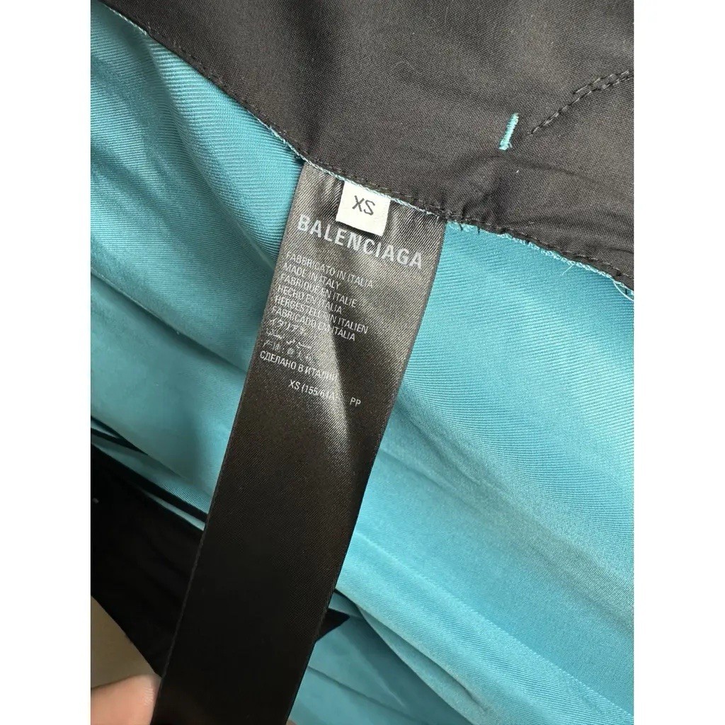 Balenciaga Teal Cotton Pant Trousers Size XS New With Tags thumbnail 9