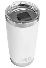 YETI Rambler 20oz Stainless Steel Vacuum Insulated Tumbler w/MagSlider Lid White