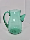 HTF Vintage MCM Blenko Glass 574 Martini Pitcher Variation In Sea Green 7”