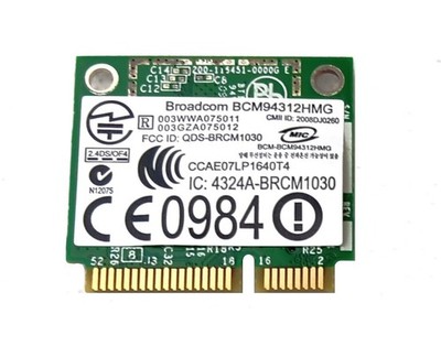 Dell (Broadcom BCM94312HMG) 802.11 Mini PCI Express Wireless Card - FR016