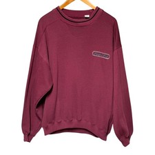 Bugle Boy Vintage 90s Crew Neck Sweatshirt Burgundy XL