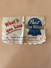 VERY VINTAGE Pabst Blue Ribbon Cocktail Napkin (4x6) Theme Song Lyrics on Back — photo 2
