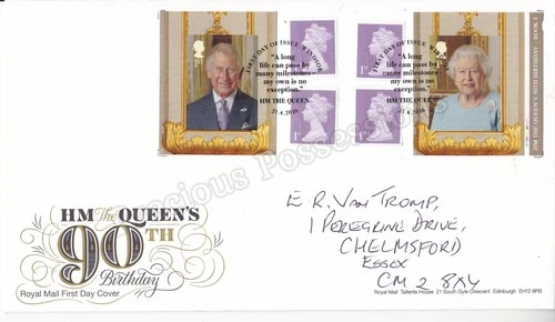 GB ROYAL MAIL FDC FIRST DAY COVER PM51 2016  PRINCE GEORGE BOOKLET STAMPS HANDWR