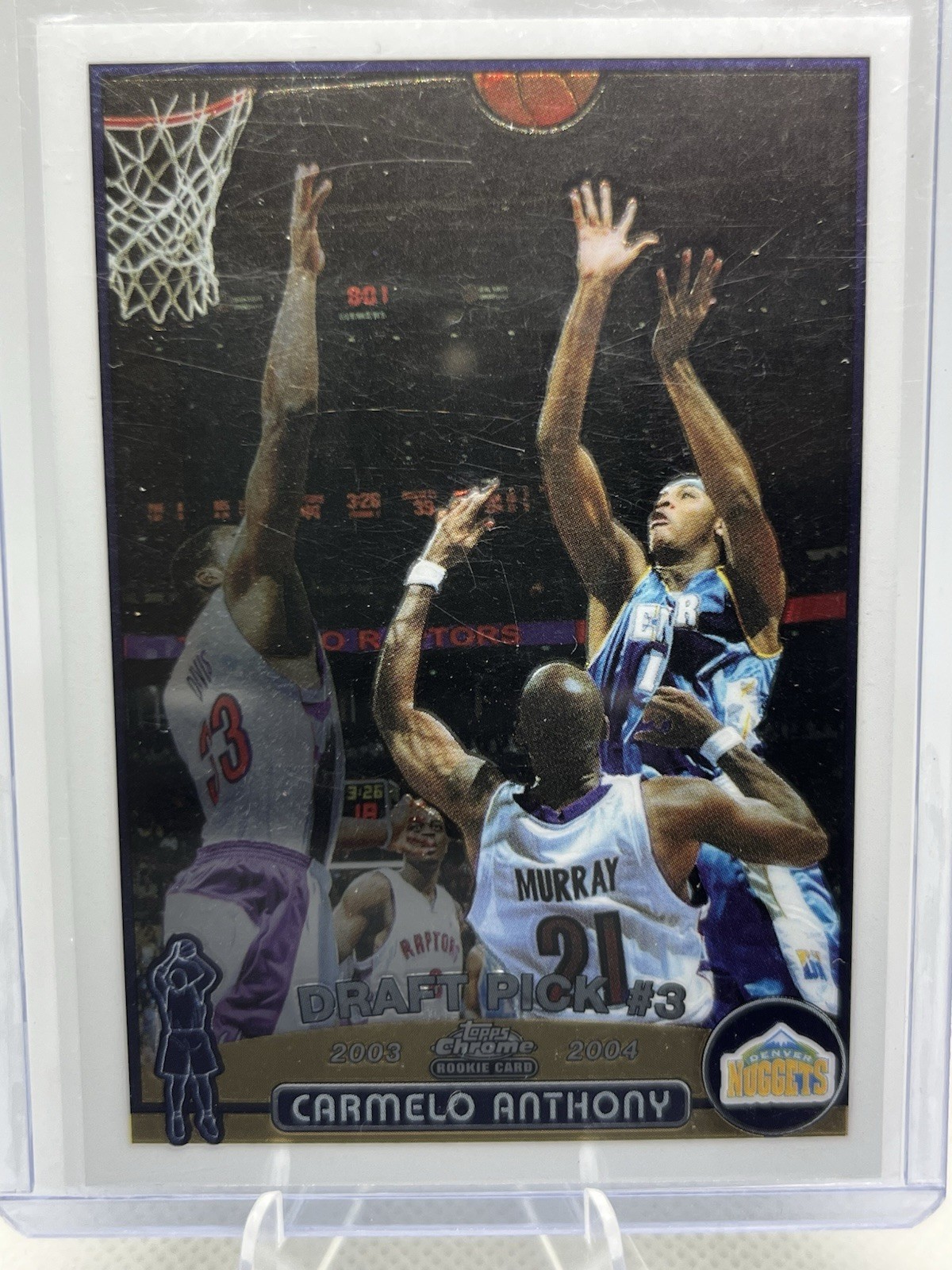 2003-04 Topps Chrome #113 Carmelo Anthony RC