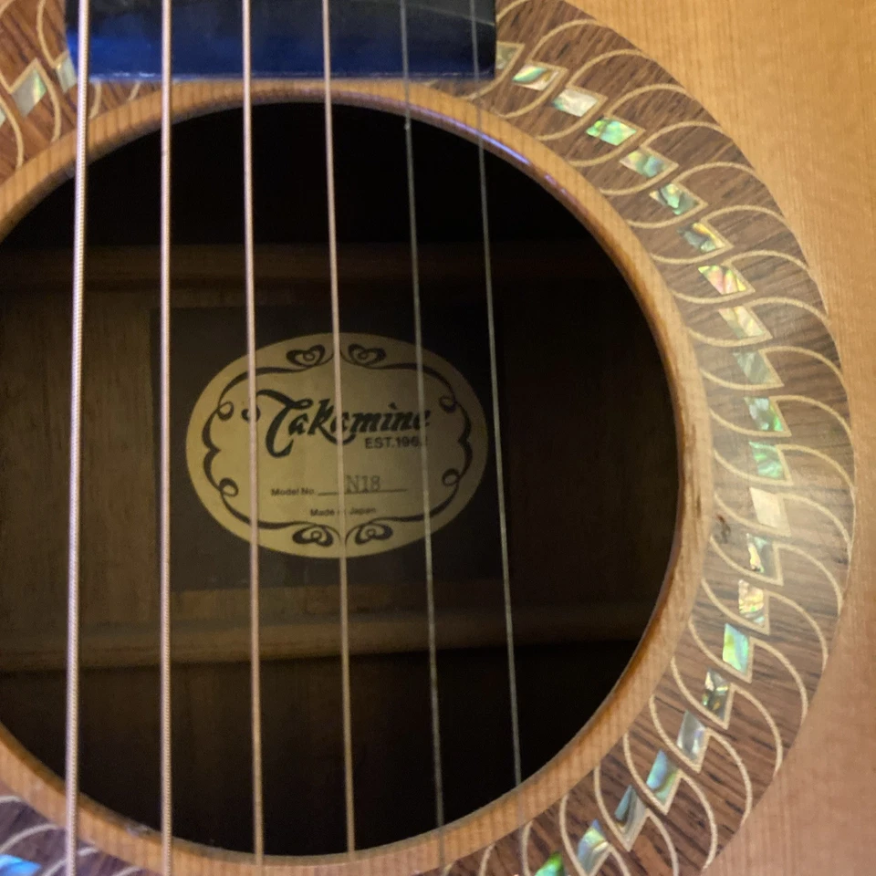 Takamine N18 Dreadnought Acoustic Guitar 1996 - Image 2 of 4