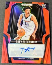 2024-25 Panini Prizm Black Red /99 Auto Trey Alexander Rookie Signatures RC #RS
