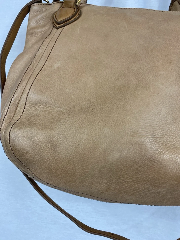 Cartera de mano vintage de cuero tostado J Crew Foto 4 de 4