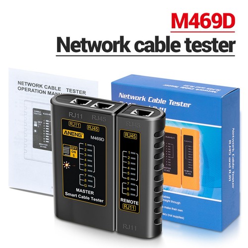 3X( M469D RJ45 Cable Lan Tester Cable Tester RJ11 RJ12 CAT5 UTP LAN Cable9429 - Afbeelding 8 van 10