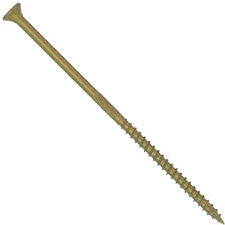 Jake Sales #10 x 6 Bronze Coated Multipurpose Wood Screw Torx/Star Drive Flat...