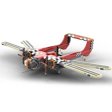 Ornithopter with Posable Wings Full Interior Cockpit 2251 Pcs Sci-Fi Model