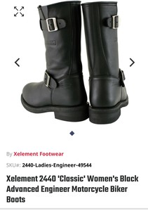 womens black leather moto boots
