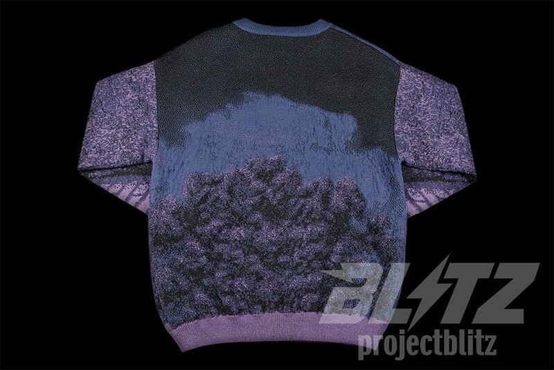 LOUIS VUITTON WIZARD OF OZ BRICK ROAD CREWNECK SWEATER PURPLE Sz L