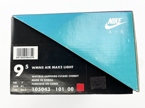 1994 Vintage Women Nike Air Max 2 Light Sapphire voltage cherry sz 9.5W/8Men. - Picture 11 of 11