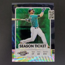 Mitch Haniger 2021 Panini Contenders Optic #83 Green Wave Prizm Parallel SEA