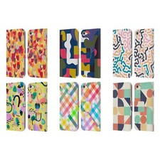 NINOLA VIBRANT PATTERNS LEATHER BOOK WALLET CASE COVER FOR APPLE iPOD TOUCH MP3