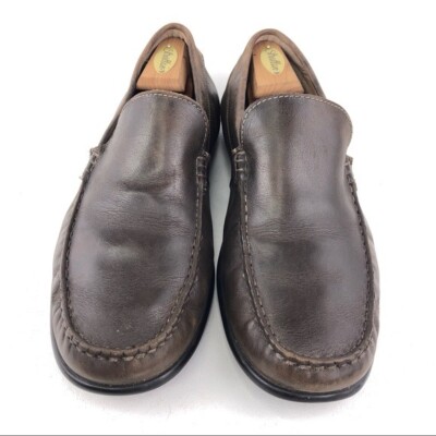 Ecco Brown Leather Slip on Loafers EUR 44 Mens Size 10-10.5  display picture 1