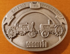 Case IH Fine Pewter Belt Buckle 1987 Gateway To Opportunity JI Case Gift Edition