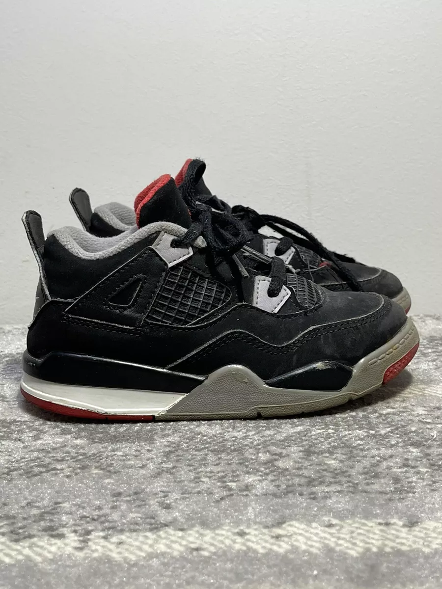 Air jordan 4 clearance bred toddler
