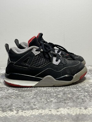 Nike Air Jordan 4 IV Retro Bred Black Red BQ7670-060 Toddler