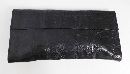 R&Y Augousti Black Genuine Ostrich Stingray Skin Clutch Bag - 第 4/5 張圖片