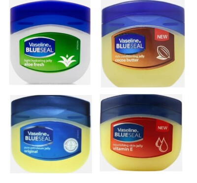Vaseline Blue Seal Petroleum Jelly Assorted (Cocoa Butter, Aloe, Vitamin E, Orig