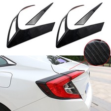 For Honda Civic 10th 16 Carbon Fiber Tail Light Eyelid Cover Trim Frame Molding For Honda Civic 10th 16 Carbon Fiber Tail Light Eyelid Cover Trim Frame Molding