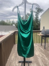 Green spaghetti strap cocktail dress size small Party Date