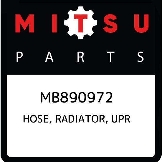 MB890972 Mitsubishi Hose, radiator, upr MB890972, New Genuine OEM 