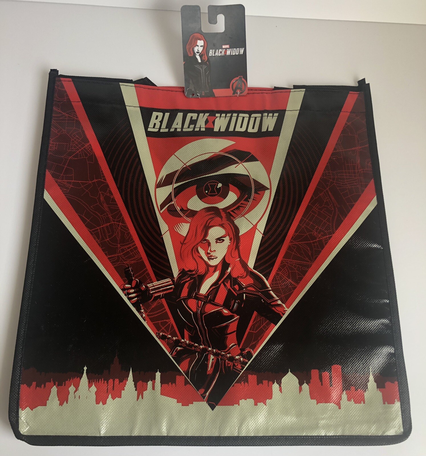 New Marvel Black Widow Reusable Tote Gift Bag 810033696145 | Ebay