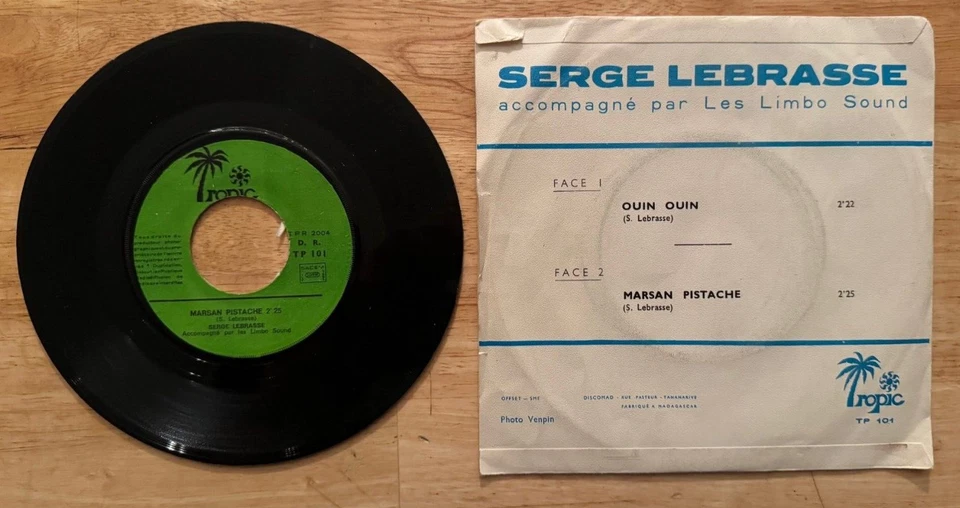 45 7" FRENCH SP SERGE LE BRASSE OUIN OUIN CARIBBEAN MUSIC - Image 2 of 2