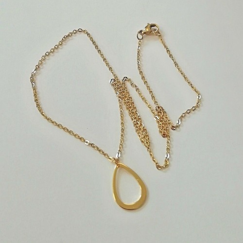 COLLIER CHAINE ARGENTE 40cm ACIER INOXYDABLE MAILLE CORDE 2mm