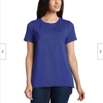 ELLEN TRACY WOMEN'S SOFT KNIT TUNIC TOP (DAZZLING BLUE XXLARGE)NWT