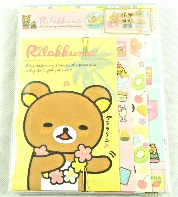 Japan San-X Rilakkuma 4 design stationery set from Japan Rilakuma stationary new | eBay