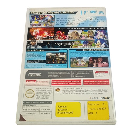 Super Smash Bros. Brawl Nintendo Wii | Complete | Tested | Fighting - Picture 2 of 4