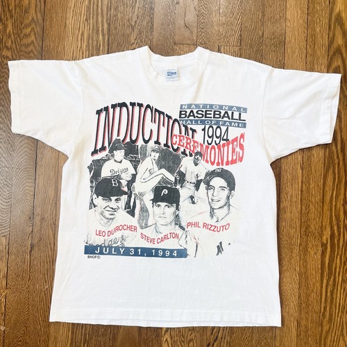 VTG MLB Baseball Hall of Fame T-shirt Durocher Carlton Rizzuto Salem ‘94 Yankees
