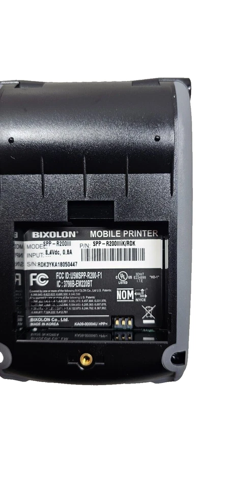 Nueva impresora móvil Bixolon SPP-R200III impresora térmica directa, Wifi/BT con batería Foto 3 de 4