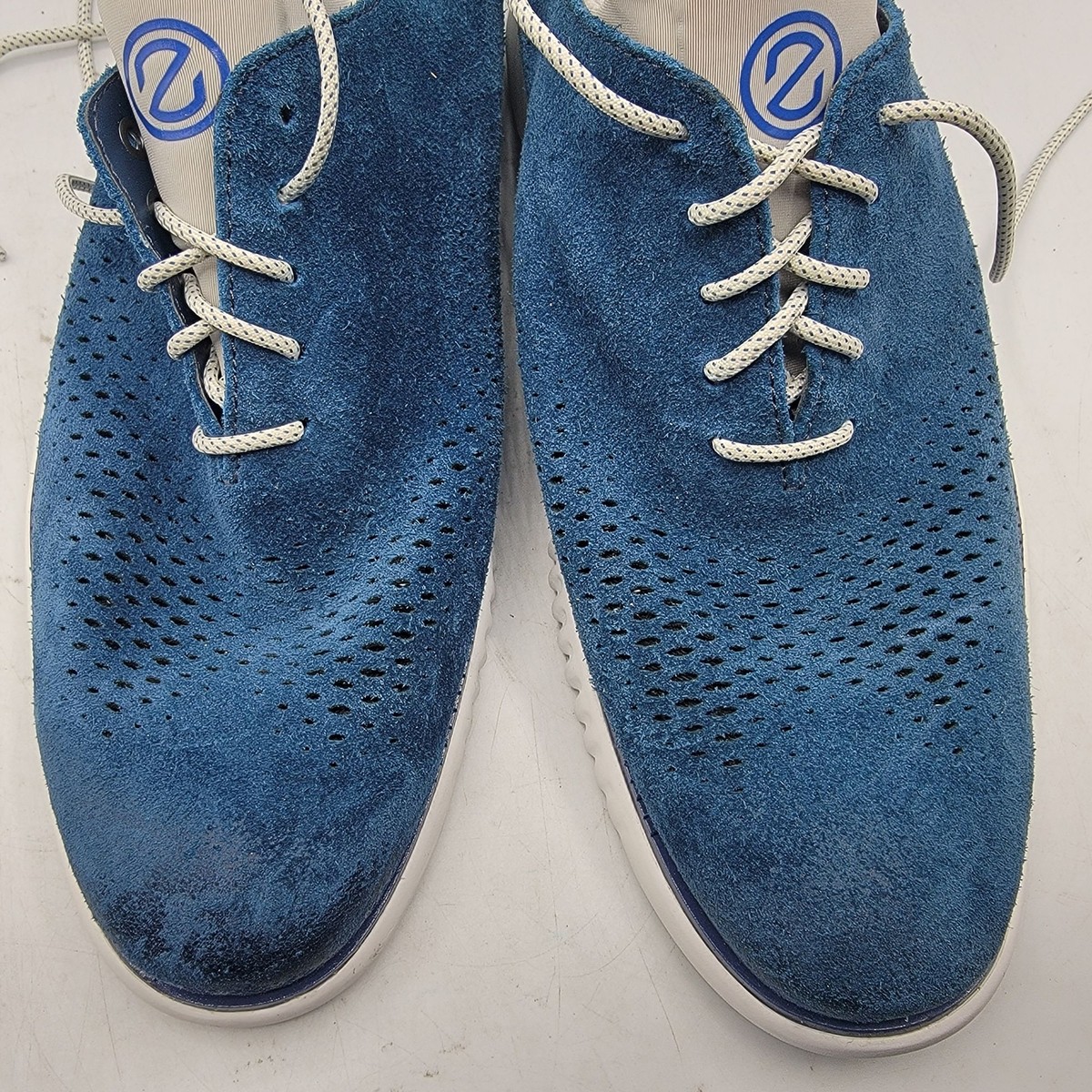 Cole Haan ZeroGrand Mens 9.5 Blue Laser Wingtip Oxford  display picture 1