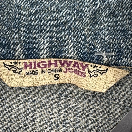 Highway Jeans Women's Size Small Vest Denim Distressed Sleeveless Blue New - Picture 4 of 19